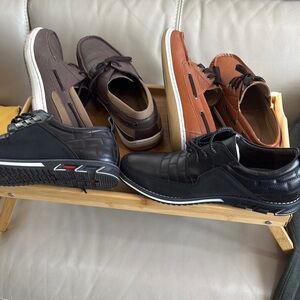 Men's Black and Brown Casual Shoes